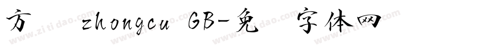 方圆 zhongcu GB字体转换